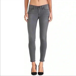 Frame Denim Le Skinny De Jeanne Marview Gray Cotton Low-Rise Medium Wash Sz 24